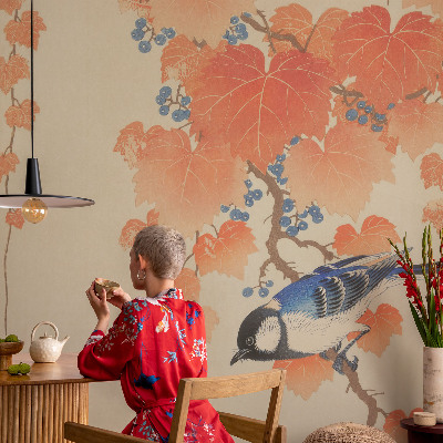 Carta da parati panoramica effetto 3D Wine Harmony