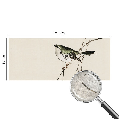 Carta da parati effetto profondità Uccello armonioso