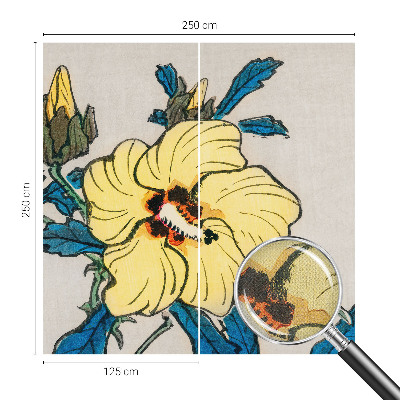 Carta da parati adesiva Fiore giallo