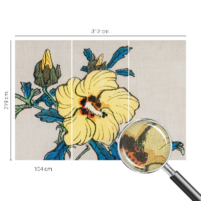 Carta da parati adesiva Fiore giallo