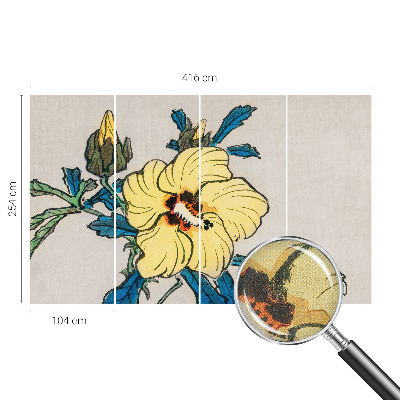 Carta da parati adesiva Fiore giallo