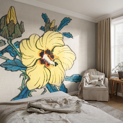 Carta da parati adesiva Fiore giallo