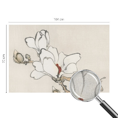 Carta da parati 3D Magnolie delicate