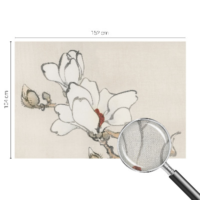 Carta da parati 3D Magnolie delicate