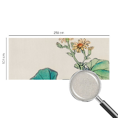 Fotomurale 3D Fiore e foglie