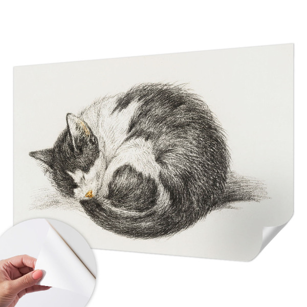Fotomurale effetto 3D Adorabile gattino