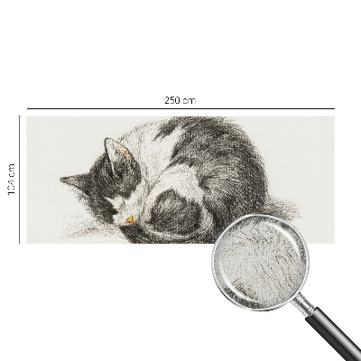 Fotomurale effetto 3D Adorabile gattino