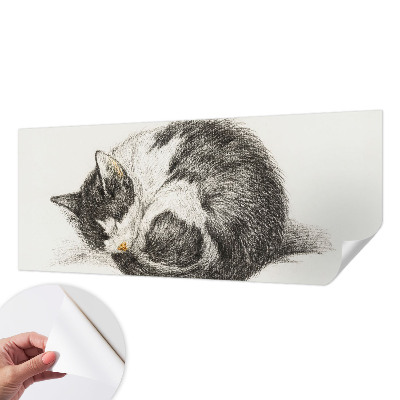 Fotomurale effetto 3D Adorabile gattino