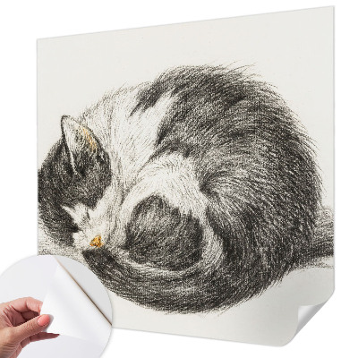 Fotomurale effetto 3D Adorabile gattino