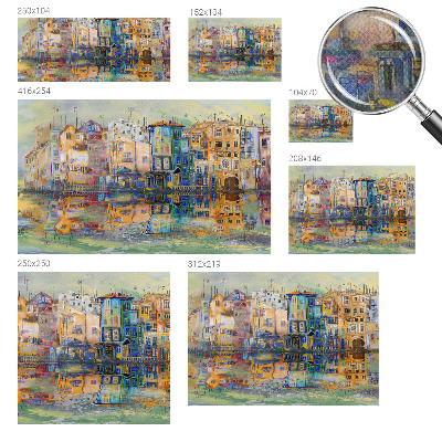 Carta da parati per cameretta città magica