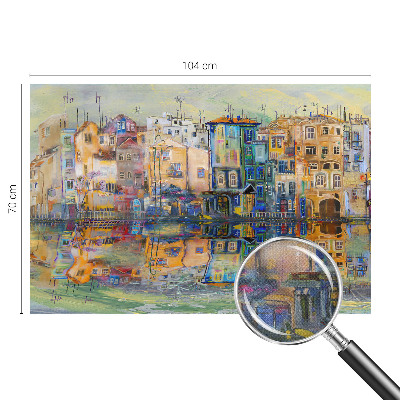 Carta da parati per cameretta città magica