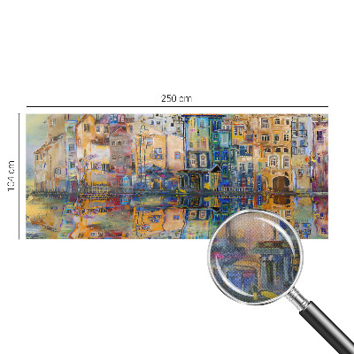 Carta da parati per cameretta città magica