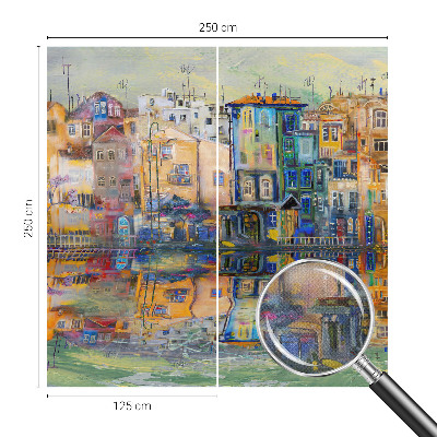 Carta da parati per cameretta città magica