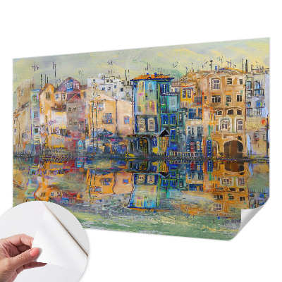 Carta da parati per cameretta città magica