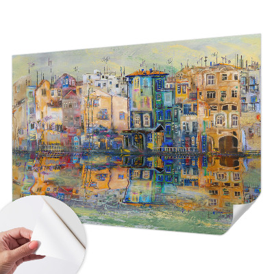 Carta da parati per cameretta città magica