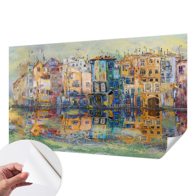 Carta da parati per cameretta città magica