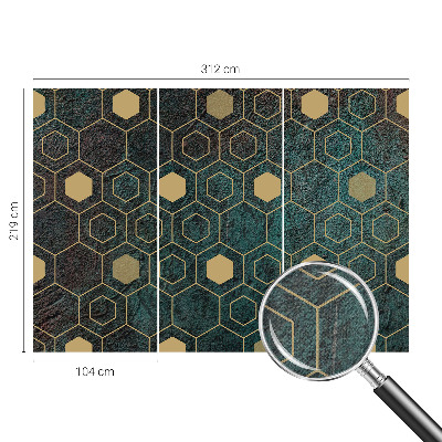 Fotomurale adesivo Esagoni geometrici