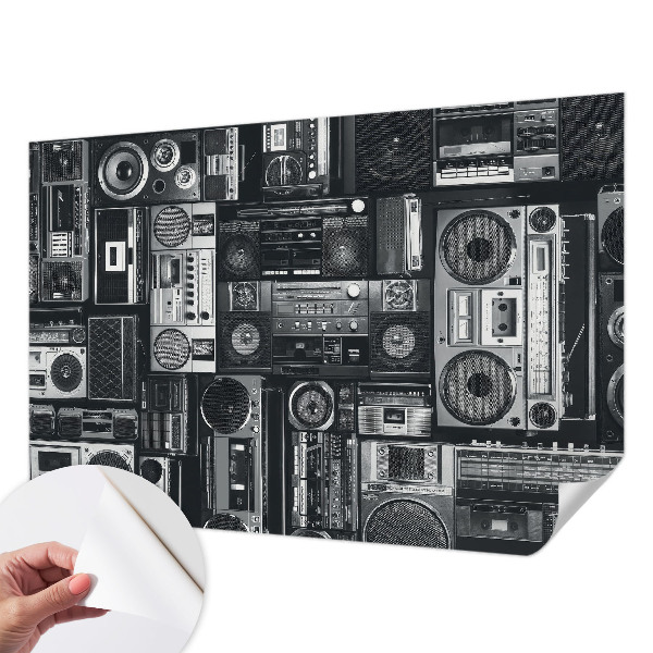 Fotomurale effetto 3D Radio retrò