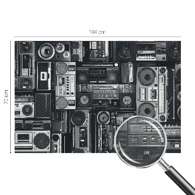 Fotomurale effetto 3D Radio retrò