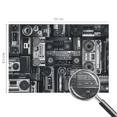 Fotomurale effetto 3D Radio retrò
