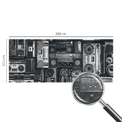 Fotomurale effetto 3D Radio retrò