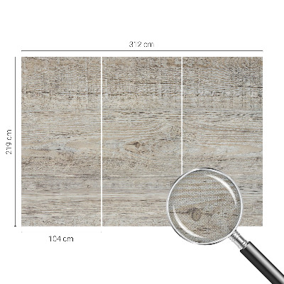 Carta da parati 3D Anelli di legno