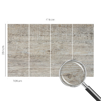 Carta da parati 3D Anelli di legno