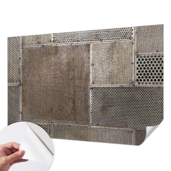 Carta da parati cameretta motivi metallici