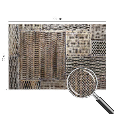 Carta da parati cameretta motivi metallici