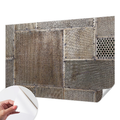 Carta da parati cameretta motivi metallici