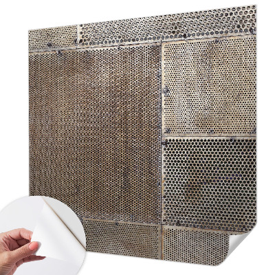 Carta da parati cameretta motivi metallici