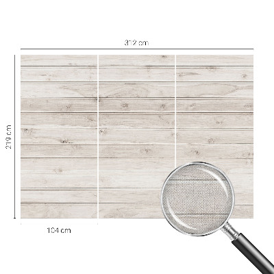 Carta da parati effetto profondità Legno naturale