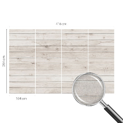 Carta da parati effetto profondità Legno naturale