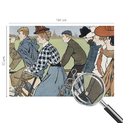 Fotomurale adesivo ciclisti d'epoca