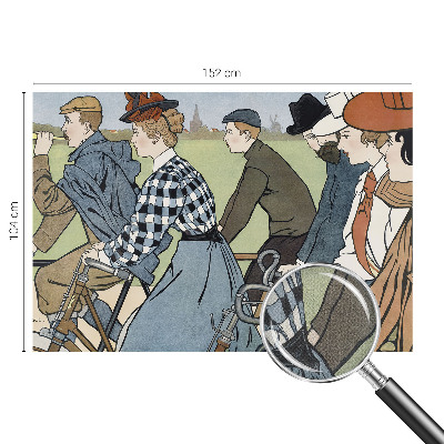Fotomurale adesivo ciclisti d'epoca