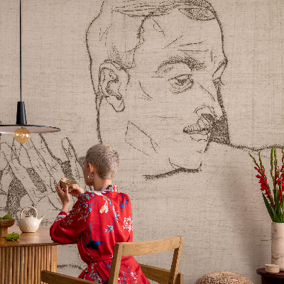 Carta da parati panoramica effetto 3D Un carattere distintivo