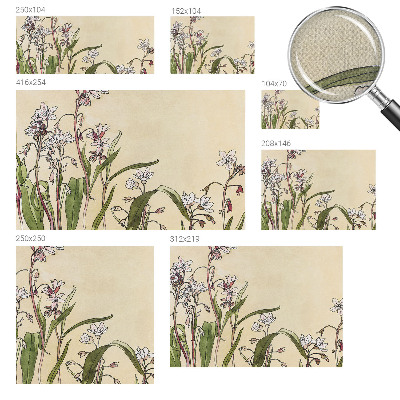 Fotomurale effetto 3D Eleganza floreale