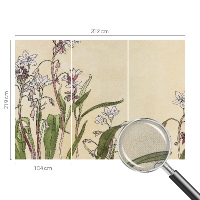 Fotomurale effetto 3D Eleganza floreale