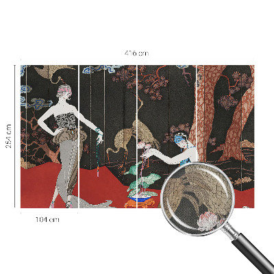 Carta da parati panoramica effetto 3D Scena elegante