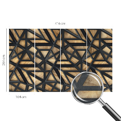 Carta da parati per cameretta Connessione geometrica