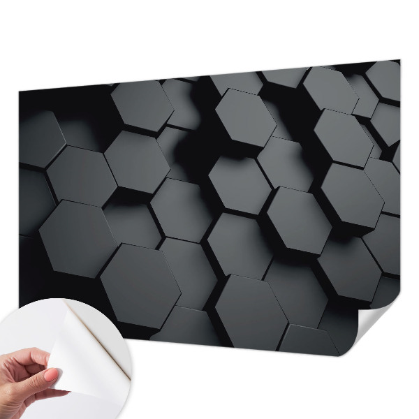 Fotomurale per cameretta esagoni 3D
