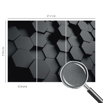 Fotomurale per cameretta esagoni 3D