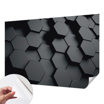 Fotomurale per cameretta esagoni 3D