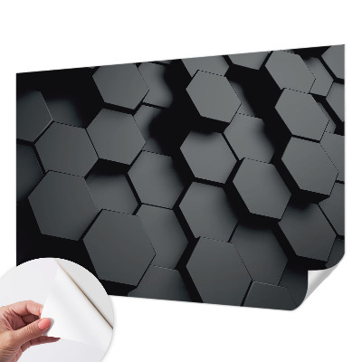 Fotomurale per cameretta esagoni 3D