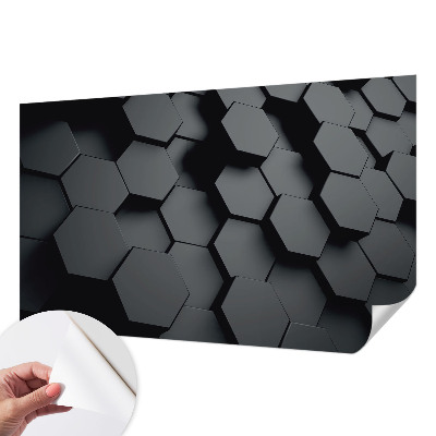 Fotomurale per cameretta esagoni 3D