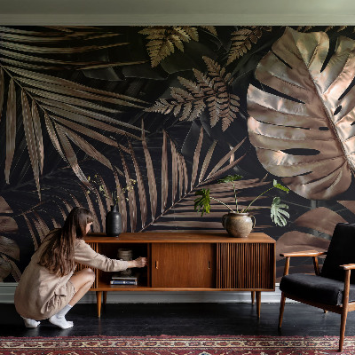 Carta da parati adesiva foglie esotiche