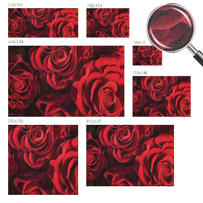 Carta da parati 3D Rose rosse