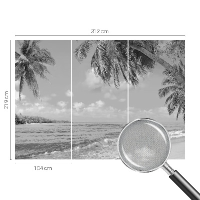 Fotomurale effetto 3D Paradiso tropicale