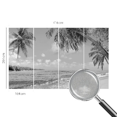Fotomurale effetto 3D Paradiso tropicale