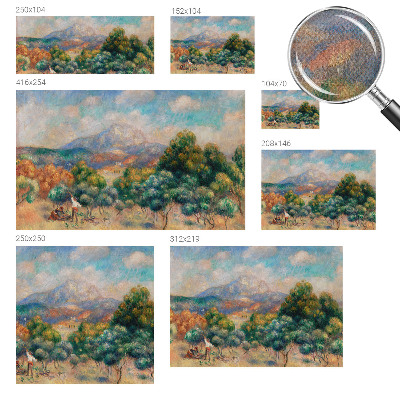 Fotomurale per bambini paesaggio montano